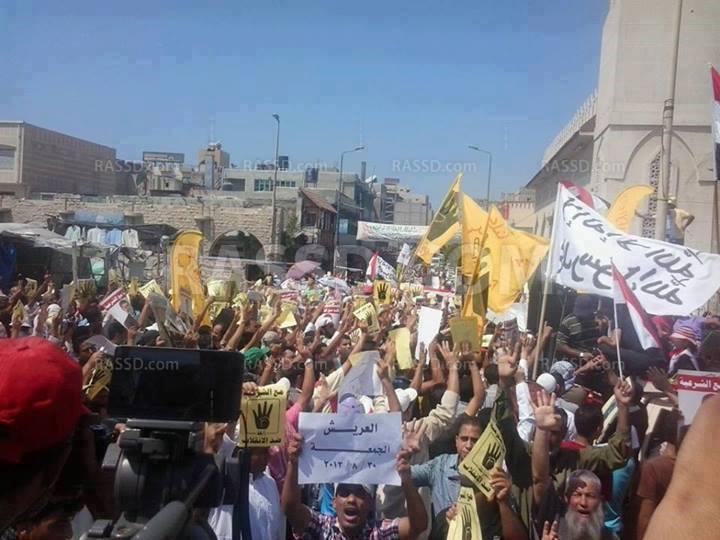 مسيرة تجوب شوارع سيناء في جمعة الحسم