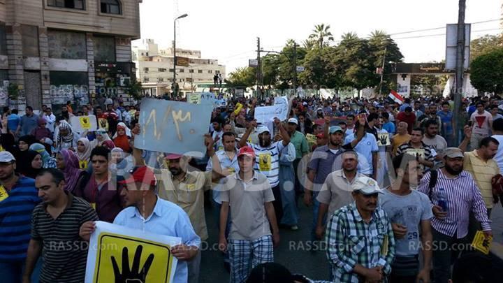 مسيرة تجوب طومان باي بحلمية الزيتون في جمعة الحسم