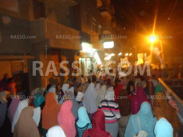 تظاهرة شبابية رافضة للانقلاب في كفر الدوار