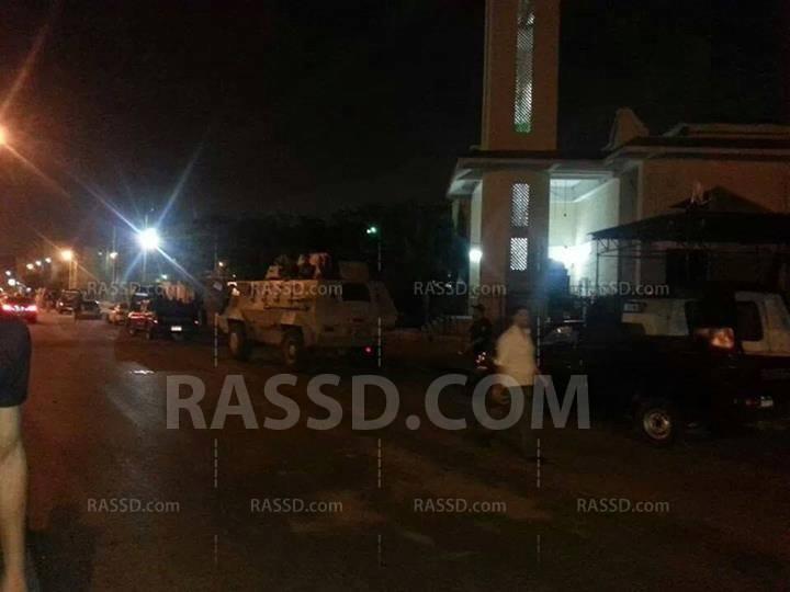 الجيش والشرطة يحاصران مسجد التوحيد ببورسعيد