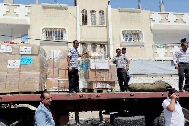 “الغذاء العالمي” يدخل 20 شاحنة مساعدات جديدة لغزة