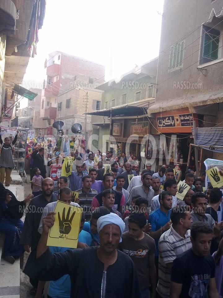 مسيرة ضخمة ببني سويف رفضا للانقلاب العسكري