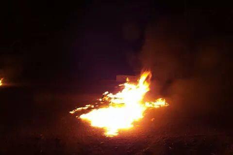 مجهولون يقطعون طريق “بسيون دسوق”