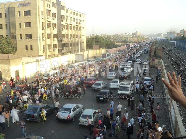 مسيرة حاشدة بالهرم رفضا للانقلاب