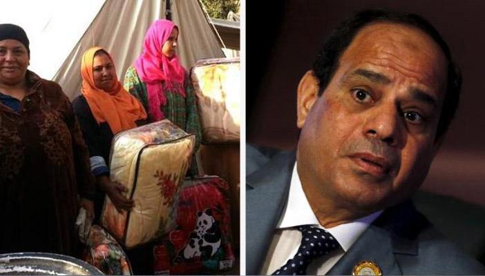 بالفيديو.. السيسي يتجاهل مآسي سكان العشش والقبور ويحذر من اللجوء