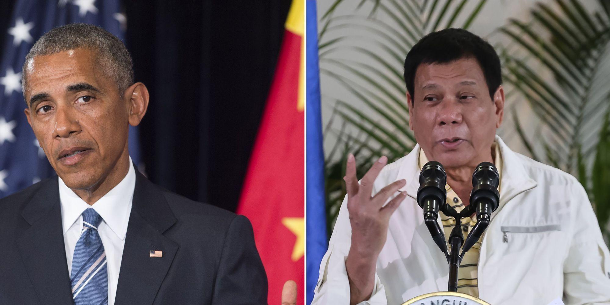 أوباما يلغي اجتماعه برئيس الفلبين بعد وصفه بـ”ابن العاهرة”