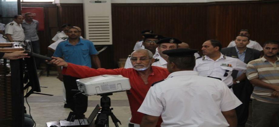 مرشد الإخوان لقاضي “رابعة”: كيف أشارك في قتل نجلي برصاصتين في القلب؟