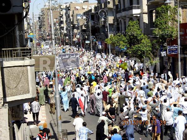 مسيرات حاشدة لرافضي الانقلاب بقنا