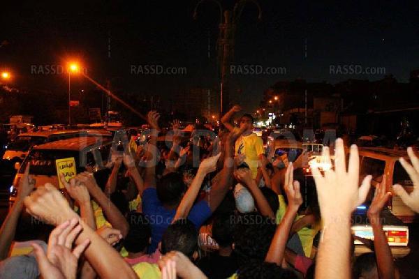 لأول مرة مسيرة لرافضي الانقلاب تكسر الحظر على كوبري فيصل