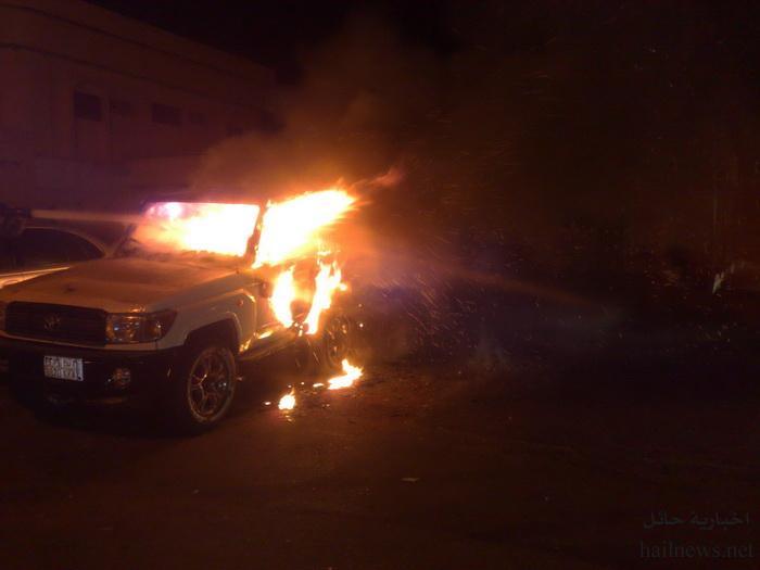 مجهولون يحرقون سيارة مسئول الأمن الوطني بكفر الدوار