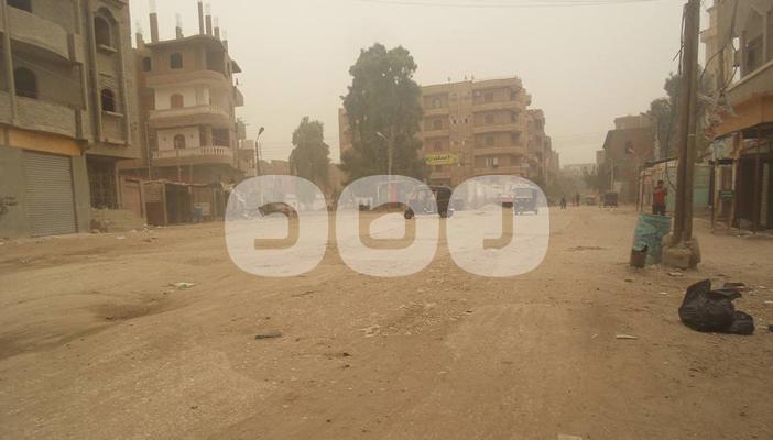 بالصور.. عاصفة رملية تضرب محافظتي أسيوط والفيوم