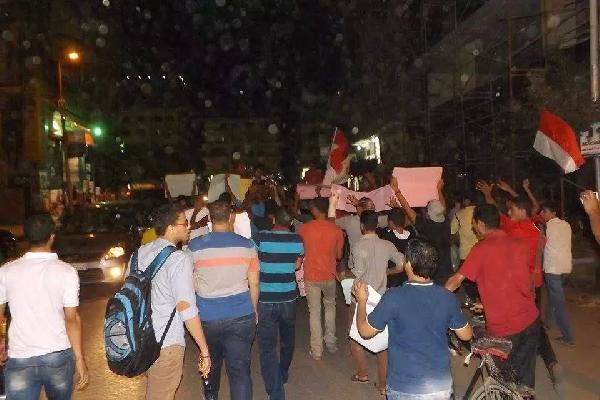 تظاهرة لـ”ضنك” في شبين الكوم بالمنوفية