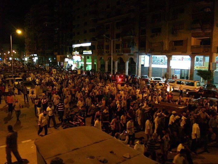 تشييع جنازة أحد  مصابي رابعة ببورسعيد