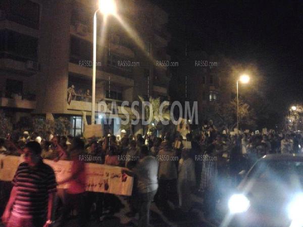 مسيرة حاشدة لرافضي الانقلاب بزهراء المعادي