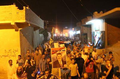 مسيرة حاشدة بالعريش لرفض الانقلاب والقتل العشوائي