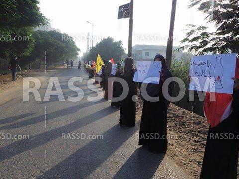 سلاسل بالمنوفية تنديدا بالانقلاب العسكري