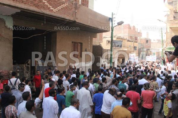 صور | مسيرة حاشدة في الجيزة تنديدًا بجرائم الانقلاب