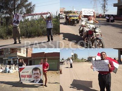 سلسلة بشرية لرافضي الإنقلاب بنبروه