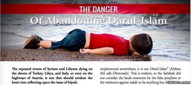 “أتلانتيك”: تنظيم الدولة يستغل صورة “آيلان” في التحذير من ترك أراضيه