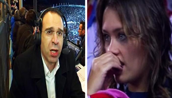 بالفيديو.. بسبب إحدى المشجعات.. “الشوالي” يتوقف عن التعليق