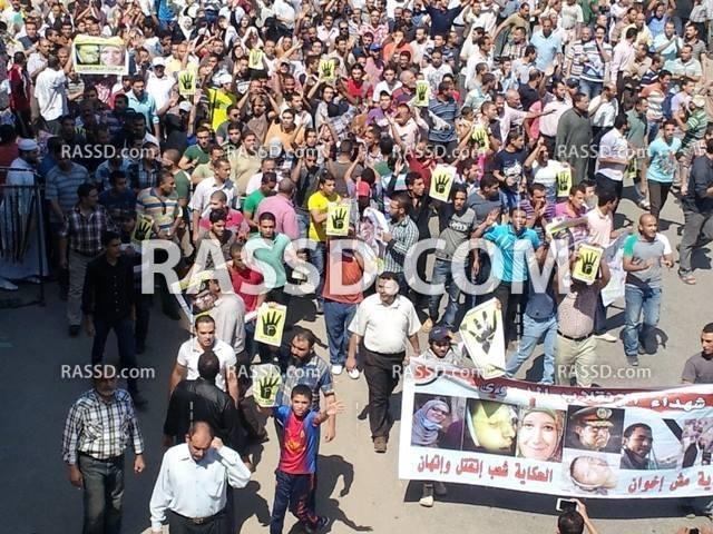 الامن يعتقل 11 متظاهر من رافضى الانقلاب بالمحلة