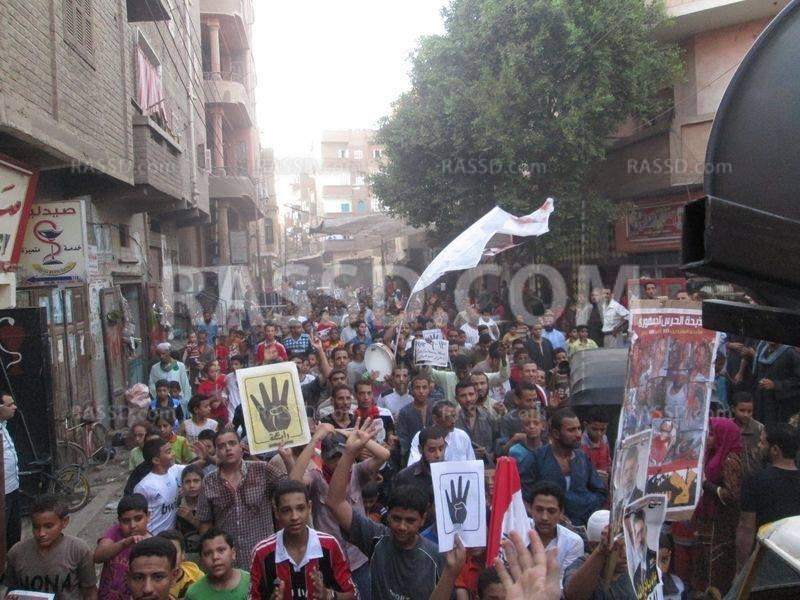 مسيرة حاشدة لرافضي الانقلاب بمنفلوط