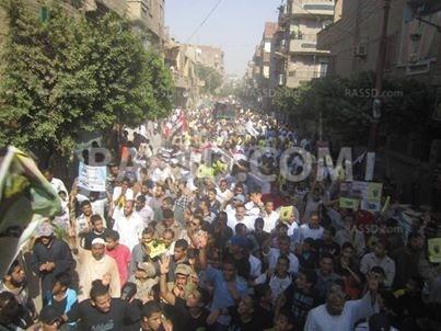 مسيرة حاشدة لرافضي الانقلاب بديروط