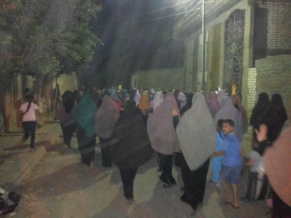 مسيرة ليلية ضد الانقلاب بحوش عيسى في البحيرة