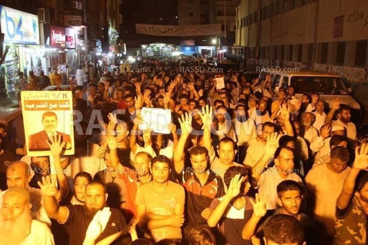 العريش تحتشد ضد قصف رفح وزويد وتردي الأوضاع المعيشية