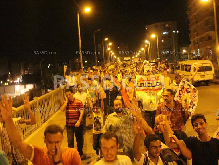 مسيرات ليلية في اسبوع الوفاء للشهداء بالاسكندرية