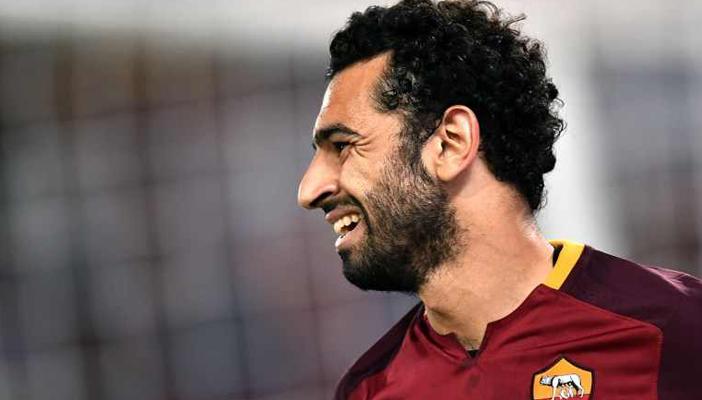 محمد صلاح في تشكيلة روما أمام برشلونة