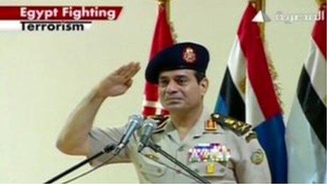 الانقلاب يستغنى عن شعار «مصر تحارب الإرهاب»