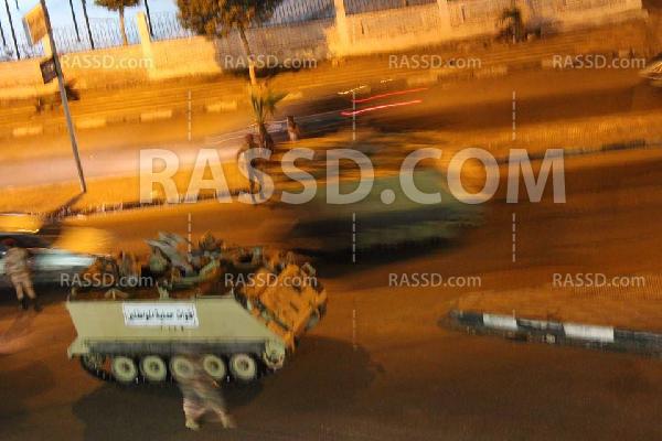 لقمع التظاهر.. وصول 4 مدرعات جيش إلي مسجد الحرمين ببورسعيد