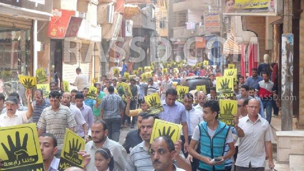 مسيرة للتحالف الوطني بزفتي في جمعة الشباب عماد الثورة