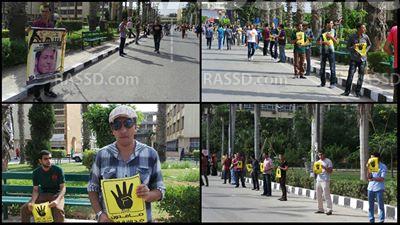 طلاب المنصورة ينتفضون في أول يوم دراسي