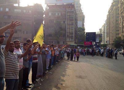 احشاد المتظاهرين في ميدان لبنان  تلبية لدعوة العصيان المدني