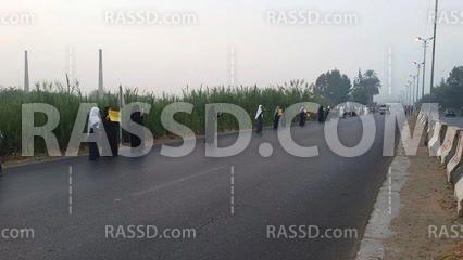 سلاسل بشرية بأجا بالدقهلية تنديدا بحكم العسكر