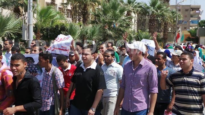 بث مباشر لمسيرات طلاب المعهد العالي للتكنولوجيا بالعاشر