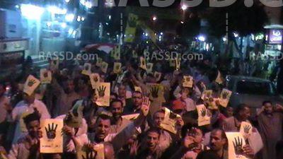 أولتراس ثوار يشعل مسيرة ببا ببنى سويف