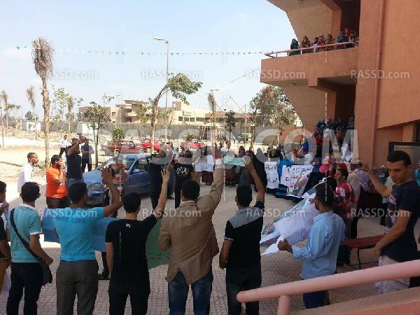 وقفة بكلية تربية بنها في أسبوع الغضب الطلابي