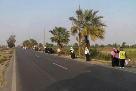 سلسلة بـ”أوليلة “بالدقهلية رفضا للانقلاب