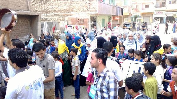 مظاهرات طلابية حاشدة بالعدوة مسقط رأس الرئيس محمد مرسي