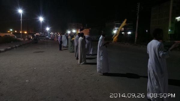 سلسلة بشرية في أسوان للمطالبة بالإفراج عن المعتلقيين