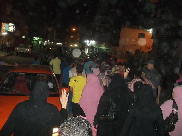 تظاهرة بالإسماعيلية تنديدًا بجرائم الانقلاب