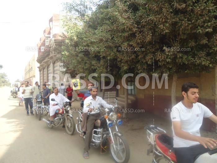 مسيرة بالدراجات النارية بميت غمر جمعة الشباب عماد الثورة