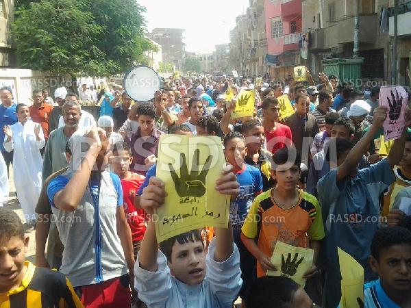 مسيرات حاشدة بمركز ببا في جمعة الشباب عماد الثورة