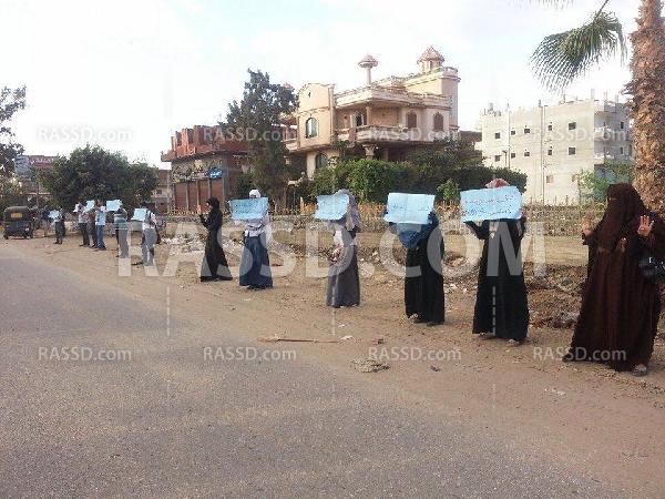 سلاسل بشرية في منية النصر ضمن فعاليات أسبوع العدالة