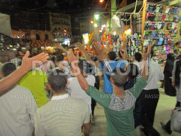 أهالي الفيوم يواصلون تظاهراتهم المناهضة للانقلاب