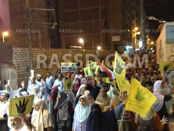 مسيرة كبيرة لرفض الانقلاب العسكري بالأسكندرية