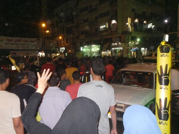 مسيرة بالفيوم تطالب بالقصاص لدماء الشهداء